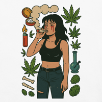 Image 1 of Perched & Lit Shirt (Green or White)