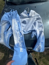 Image 1 of Womens Unbothered Gradient Hoodie Set 