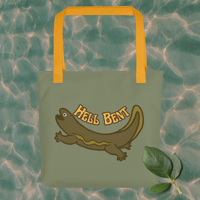 Image 1 of Hell Bent Hellbender Tote Bag