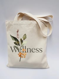 Image 1 of  Botanical “Wellness” Canvas Tote #33