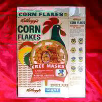 Image 2 of Sir Huckleberry Hound - Kelloggs Corn Flakes Hanna Barbara mask (1961) - complete cereal box