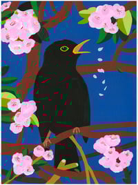 Image 1 of Blackbird & Blossom Print