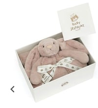 Bashful Luxe Bunny Rosa Blankie