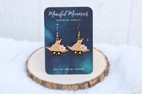 Image 4 of CAT WITCH HAT Charm Earrings