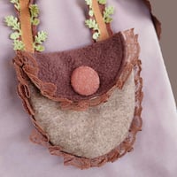Image 10 of Dark Brown Leafy Pouch Earthy Fairy Set - S/M