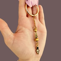 Image 4 of Brown Velvet & Black Lace Goddess Panel Set