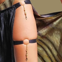 Image 5 of Brown Velvet & Black Lace Goddess Panel Set