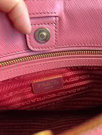 Image 19 of Prada Galleria Tamaris Pink Leather Bag