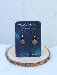 Image 3 of MAPLE LEAF charm Earrings