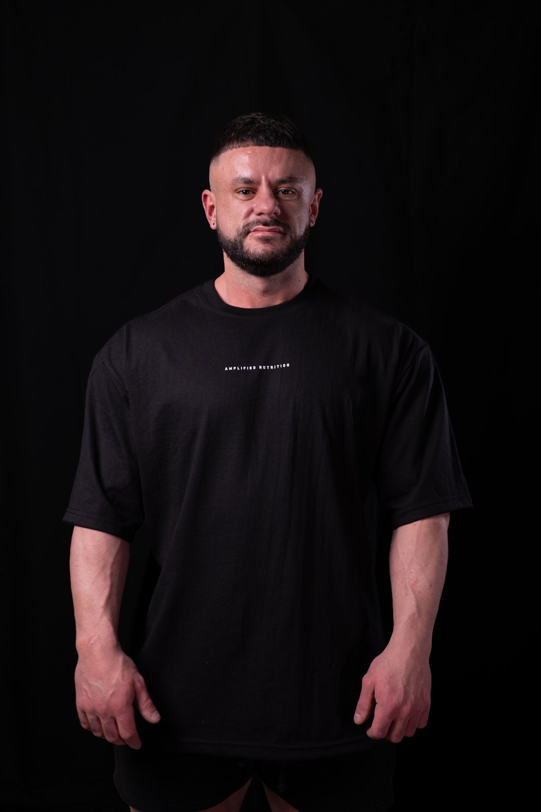 Amplified Oversized Weight Tee – "Black v2 1