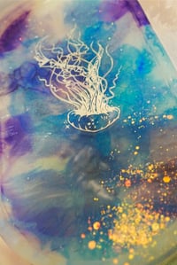 Image 3 of Ink the Sea | Jellyfish Handmade Glitter Resin Tray