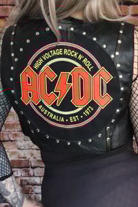 Image 1 of  AC/DC Leather bolero jacket
