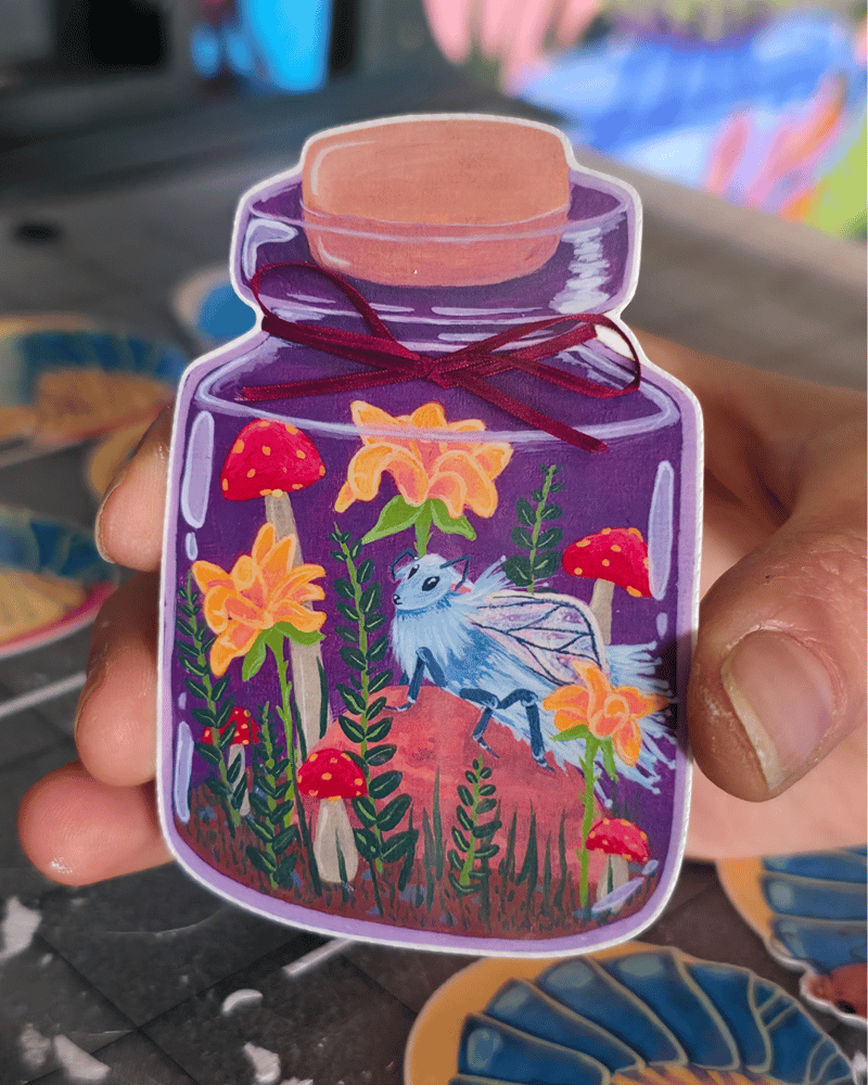 Image of Fantasy Jar Sticker | Free shipping