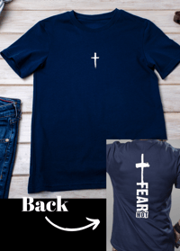 Image 2 of Chest White Cross Adult Tee