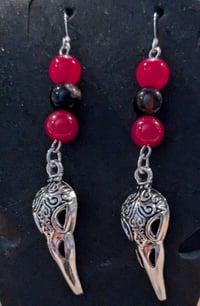 Image 1 of A Raven's Memory Dangle Earrings