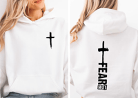 Image 1 of Pocket Black Cross Youth Hoodie