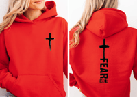 Image 3 of Pocket Black Cross Youth Hoodie