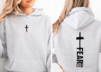 Image 2 of Chest Black Cross Youth Hoodie