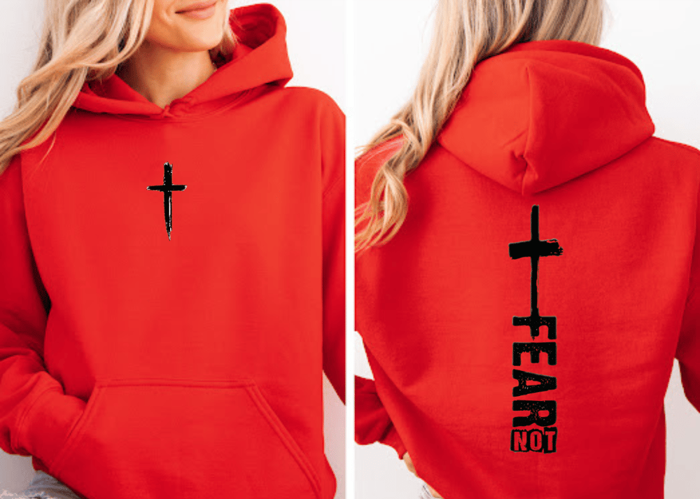 Image of Chest Black Cross Youth Hoodie