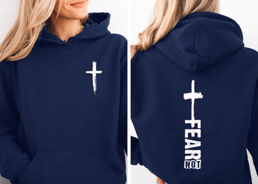 Image of Pocket White Cross Youth Hoodie