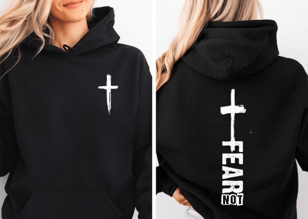 Image of Pocket White Cross Youth Hoodie