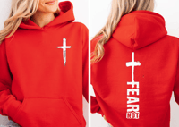Image 4 of Pocket White Cross Youth Hoodie