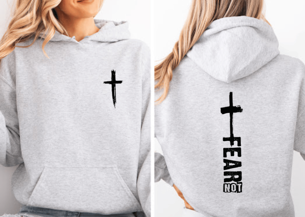 Image of Pocket Black Cross Adult Hoodie