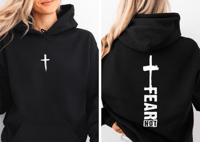 Image 1 of Chest White Cross Adult Hoodie