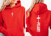 Image 3 of Chest White Cross Adult Hoodie