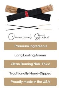 Image 3 of Hand-Dipped Charcoal Incense Sticks – Set of  10