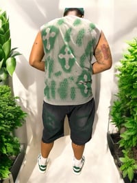 Image 3 of Green over smoke grey 1 of 1 punisher sleeveless shirt