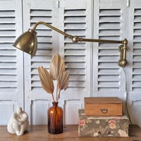 Image 1 of ANCIENNE LAMPE POTENCE EN LAITON