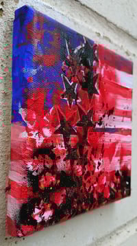 Image 3 of Sean Worrall - Stripes No.34 (Broke) - Acrylic on canvas, 15x15cm (Feb 2025) 