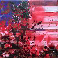 Image 2 of Sean Worrall - Stripes No.34 (Broke) - Acrylic on canvas, 15x15cm (Feb 2025) 