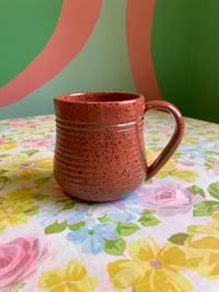 Image 1 of speckled poppy mug
