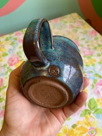 Image 4 of turquoise speckled mug