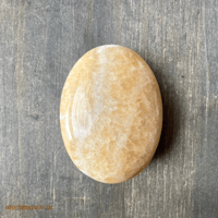 Image 2 of Mango Calcite Palm Stone, Orange Calcite, Crystal Palm stone, For Motivation, Joy & Empowerment