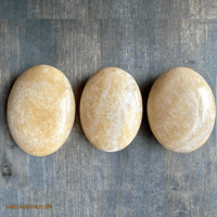 Image 3 of Mango Calcite Palm Stone, Orange Calcite, Crystal Palm stone, For Motivation, Joy & Empowerment