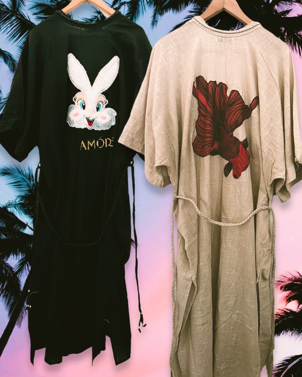 Image of VINTAGE ¥ VILLAGE PUNK ¥ IBIZA ¥ Kimono ¥ JACKET ¥ UPCYCLING ¥ FESTIVALVIBE ¥