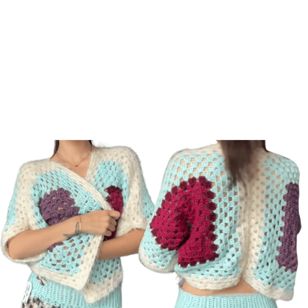 Image of Short Sleeve Cardigan