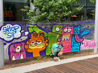 Image 3 of Adults – Outdoor Summer Spray Paint Workshop with Pink Panda