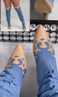 Image 1 of Selena Boot ( available in denim and cow print
