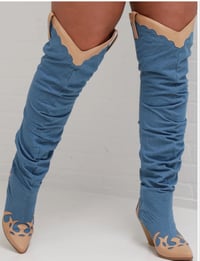 Image 4 of Selena Boot ( available in denim and cow print