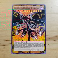Image 1 of Gandora the Dragon of Destruction Glow in the Dark Painted Card