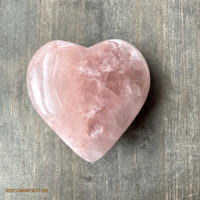 Image 5 of Rose Calcite Crystal Heart, Pink Calcite, Crystal Heart, For Self-Love, & Emotional Healing