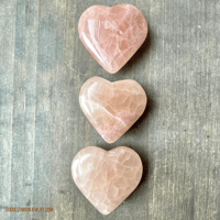 Image 7 of Rose Calcite Crystal Heart, Pink Calcite, Crystal Heart, For Self-Love, & Emotional Healing