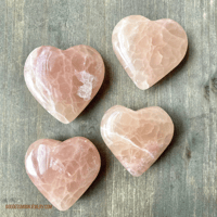 Image 8 of Rose Calcite Crystal Heart, Pink Calcite, Crystal Heart, For Self-Love, & Emotional Healing