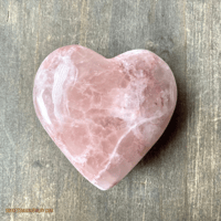 Image 6 of Rose Calcite Crystal Heart, Pink Calcite, Crystal Heart, For Self-Love, & Emotional Healing