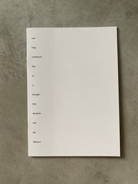Image 1 of one long continuous line or a thought that dissolves into the distance by METTE EDVARDSEN