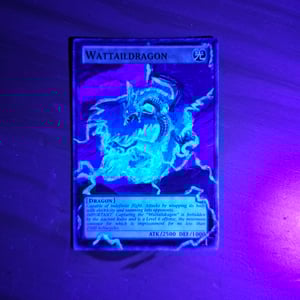 Image of Wattaildragon Dragon Glow in the Dark Brushstroke Card Experiment